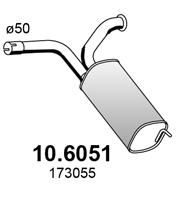 Tłumik środkowy ASSO 10.6051