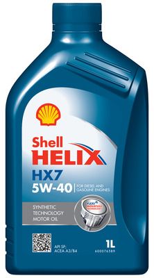 Motorolja SHELL Helix HX7 5W-40 (SP) 1L
