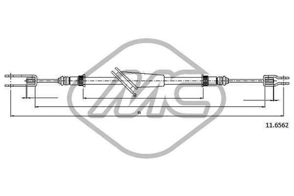 Cięgło, hamulec postojowy METALCAUCHO 83133