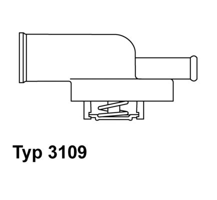 Termostat chladenia BorgWarner (Wahler) 3109.87D