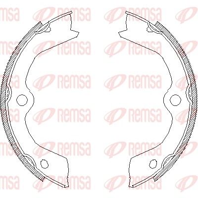 Szczęka hamulcowa, hamulec postojowy REMSA 4703.00