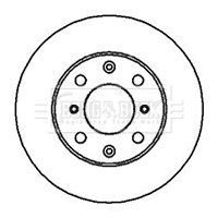 Tarcza hamulcowa BORG & BECK BBD4007