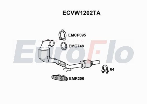 Katalizator EUROFLO 5Q0254504M