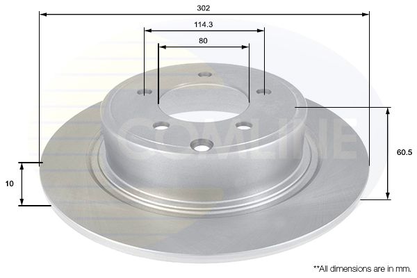 Tarcza hamulcowa COMLINE ADC2321