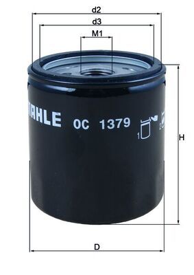 Filtr oleju MAHLE OC 1379