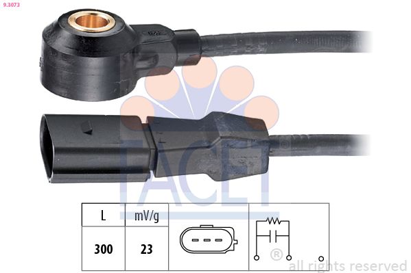 Czujnik spalania stukowego FACET 9.3073