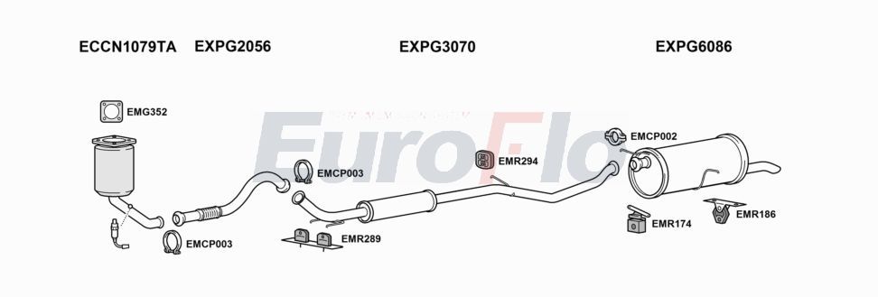 Układ wydechowy EUROFLO CNC4144001