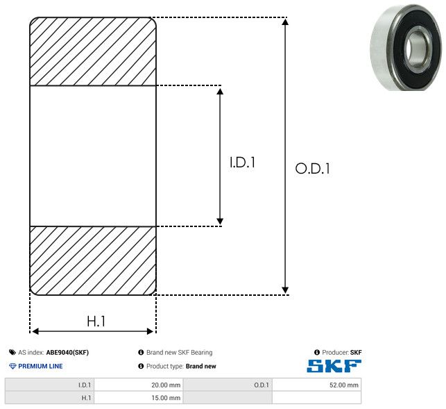 Levně Ložisko AS-PL ABE9040(SKF)