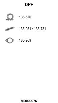 Filtr sadzy / filtr cząstek stałych, układ wydechowy FA1 MD000976