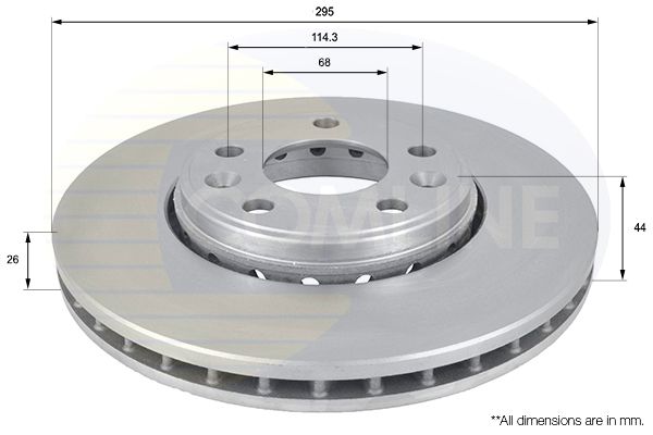 Tarcza hamulcowa COMLINE ADC1584V