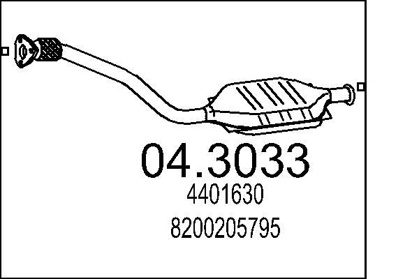 Katalizator MTS 04.3033