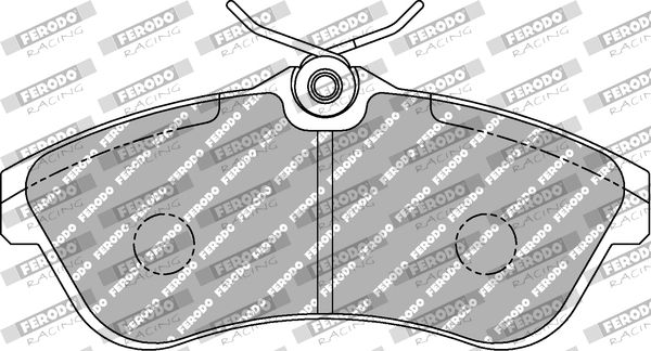 Zestaw klocków hamulcowych, hamulce tarczowe FERODO RACING FCP1543H