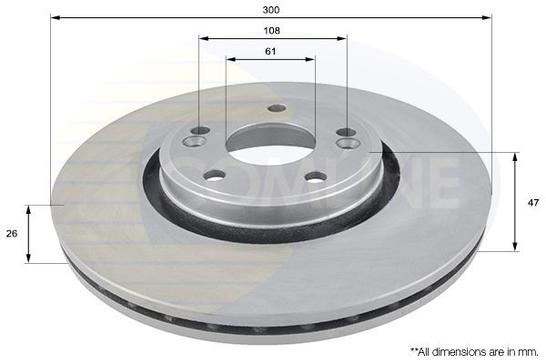 Tarcza hamulcowa COMLINE ADC1537V