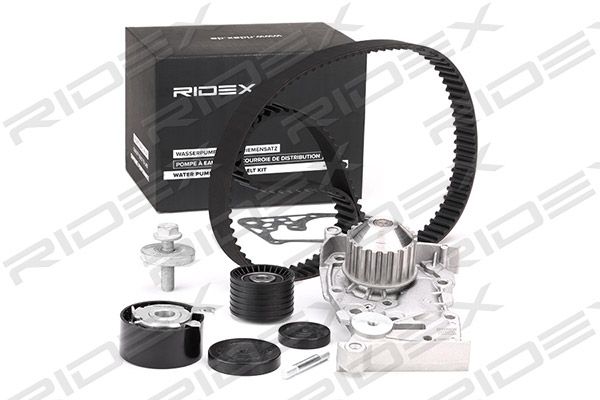 Pompa wodna + zestaw paska rozrządu RIDEX 3096W0014