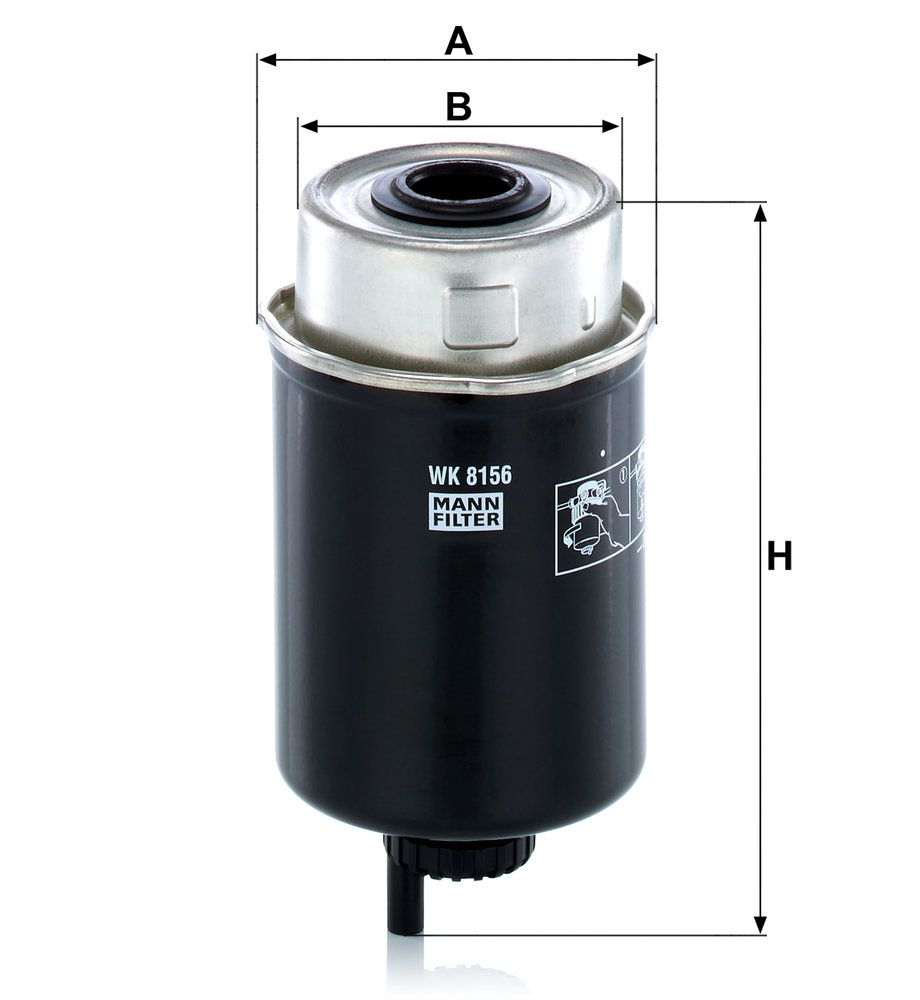 Levně Palivový filtr MANN-FILTER WK 8156