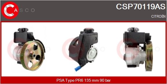Hydraulické čerpadlo, řízení CASCO CSP70119AS
