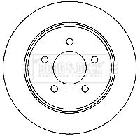 Tarcza hamulcowa BORG & BECK BBD4734
