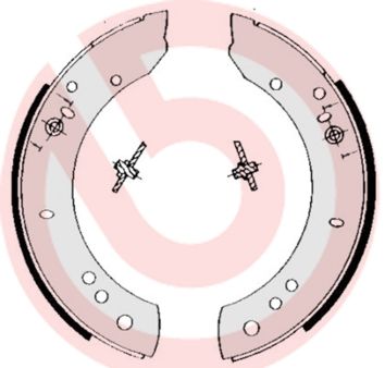 Zestaw szczęk hamulcowych BREMBO S 44 502