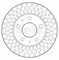 Tarcza hamulcowa BORG & BECK BBD5805S