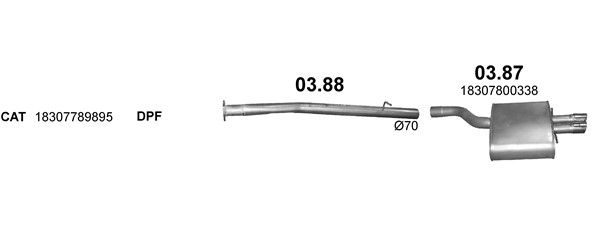 Układ wydechowy POLMO POLMO40008