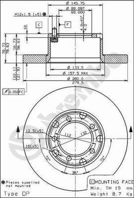 Tarcza hamulcowa AP 14643
