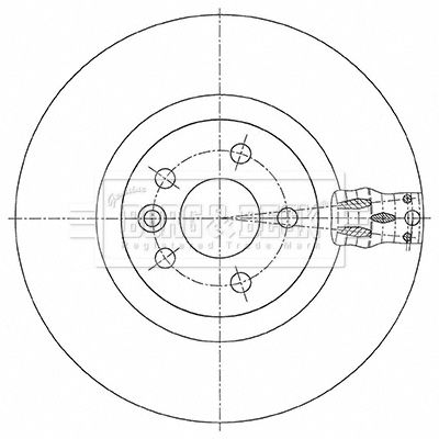 Tarcza hamulcowa BORG & BECK BBD6086S