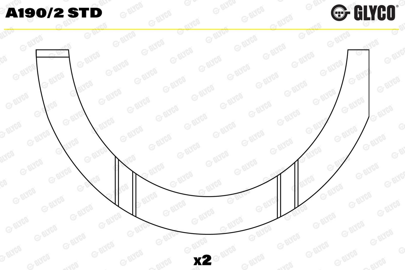 Saiba distantier, arbore cotit GLYCO A190/2 STD