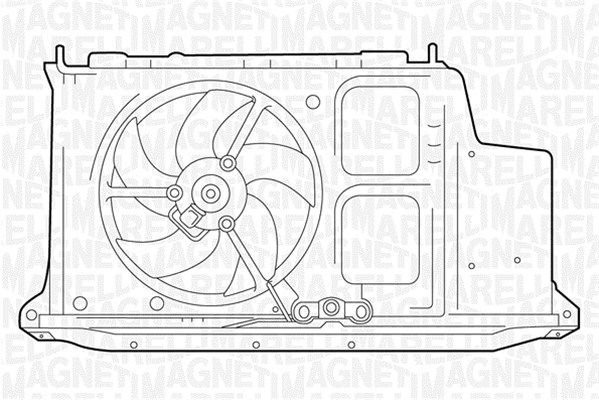 Wentylator, chłodzenie silnika MAGNETI MARELLI 069422282010