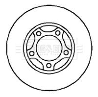 Tarcza hamulcowa BORG & BECK BBD4839