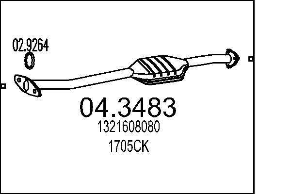 Katalizator MTS 04.3483