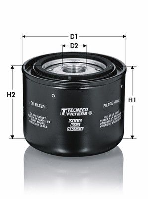 Filtr oleju TECNECO FILTERS OL10268/1