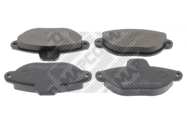 Zestaw klocków hamulcowych, hamulce tarczowe MAPCO 6393