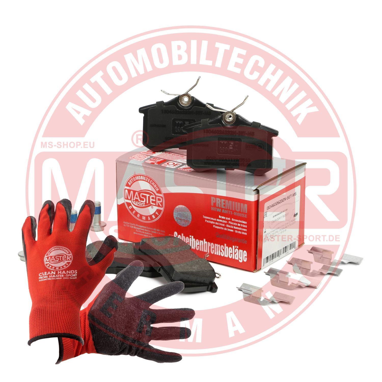 Zestaw klocków hamulcowych, hamulce tarczowe MASTER-SPORT GERMANY 13046026232N-SET-MSP