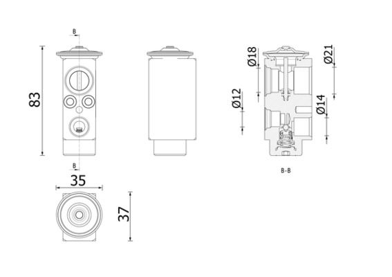 Supapa expansiune, clima MAHLE AVE 206 000P