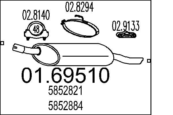 Toba esapament finala MTS 01.69510