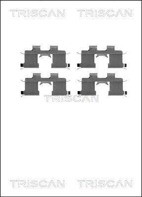 Zestaw akcesoriów, klocki hamulcowe TRISCAN 8105 101639