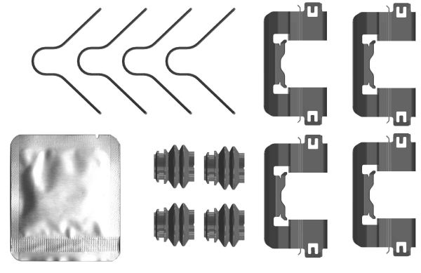 Set accesorii, placute frana TEXTAR 82553700