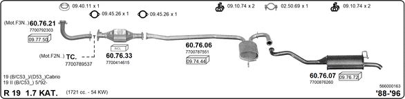 Układ wydechowy IMASAF 566000163