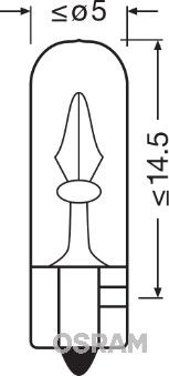 Žárovka, osvětlení interiéru OSRAM 2721