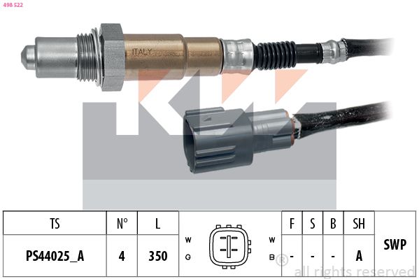 Sonda lambda KW 498 522