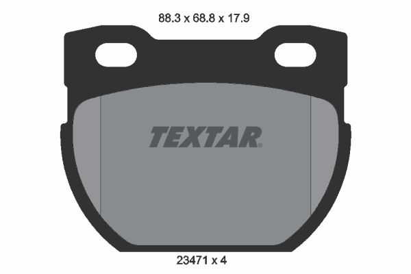 Sada brzdových platničiek kotúčovej brzdy TEXTAR 2347103