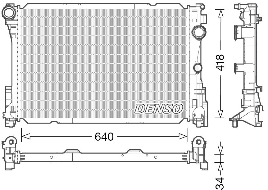 Chladič motora DENSO DRM17049