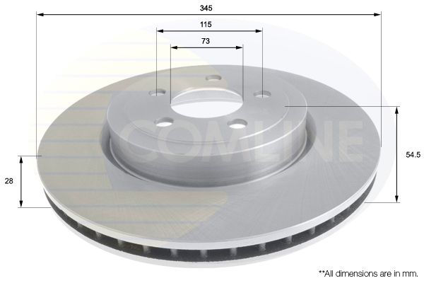 Tarcza hamulcowa COMLINE ADC2319V
