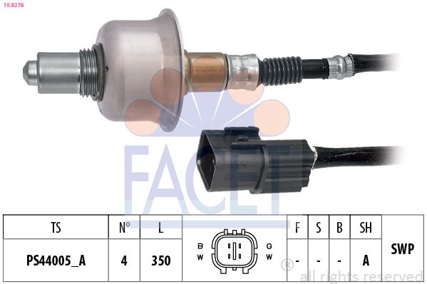 Sonda Lambda FACET Made in Italy - OE Equivalent 10.8276