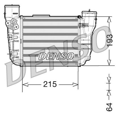Intercooler, compresor DENSO DIT02020