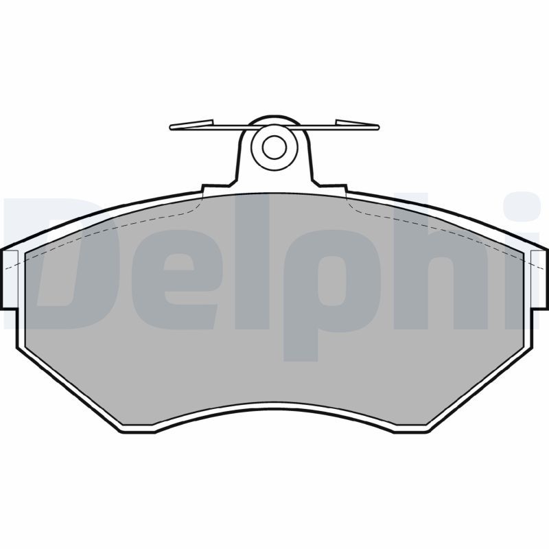 Sada brzdových platničiek kotúčovej brzdy DELPHI LP1410