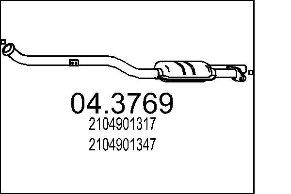 Katalizator MTS 04.3769