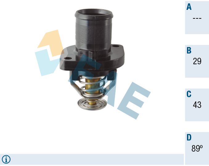 termostat,lichid racire FAE 5322989