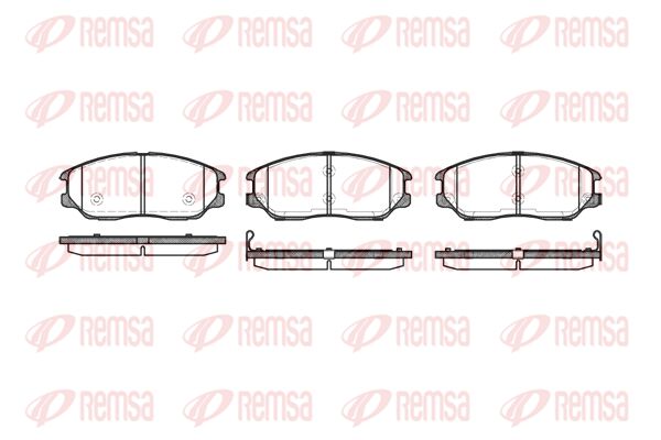 Zestaw klocków hamulcowych, hamulce tarczowe KAWE 1085 02