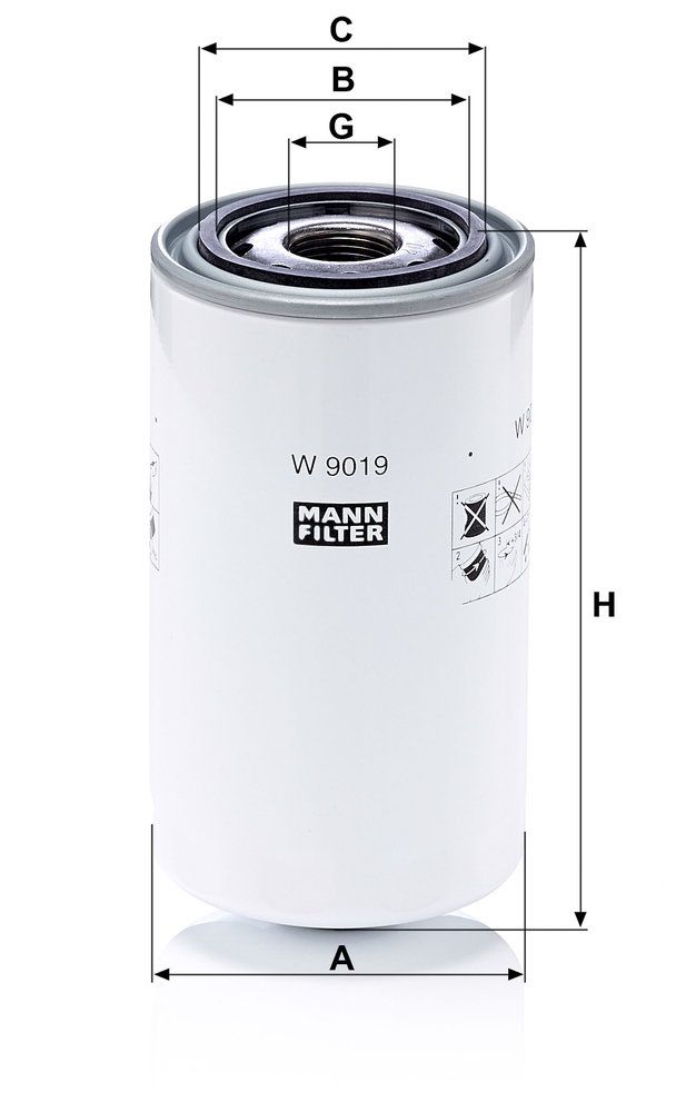 Levně Olejový filtr MANN-FILTER W 9019
